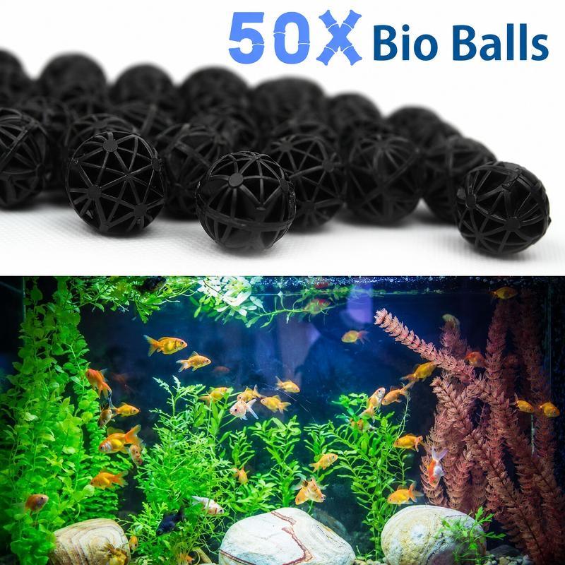 Aquarium Marine Fishes - 50 Adet 16mm Akvaryum Biyolojik Filtre