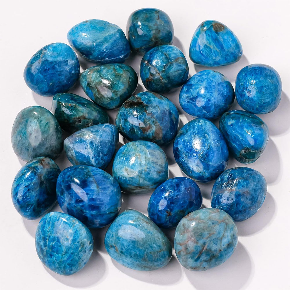 Aquarium Marine Stone - Doğal Mavi Apatit Kuvars Kristalleri Ve