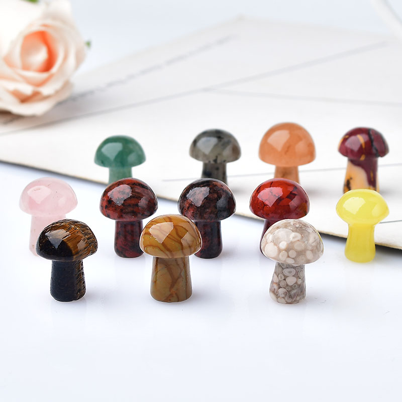 Aquarium Marine Stone - 10 adet Doğal Kristal Mini Mantar