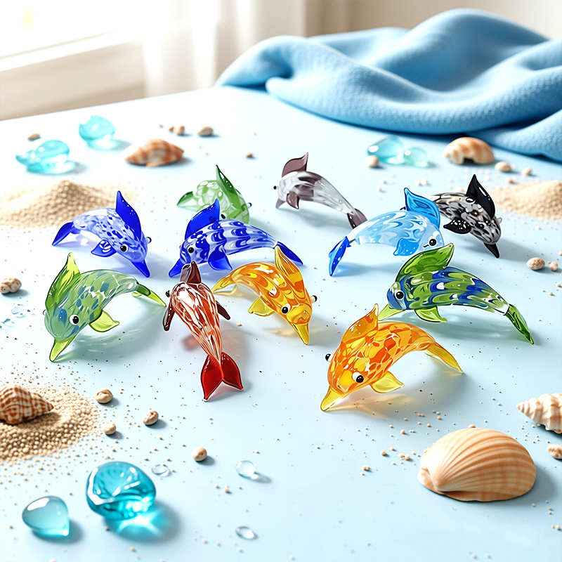 Marine Aquarium Europe - El Yapımı Mini Cam Yunus Figürü