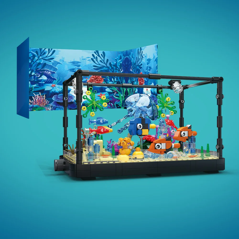 Işıklı Balık Tankı Yapı Taşı S - Marine Aquarium Cube incelemesi ve fiyatı