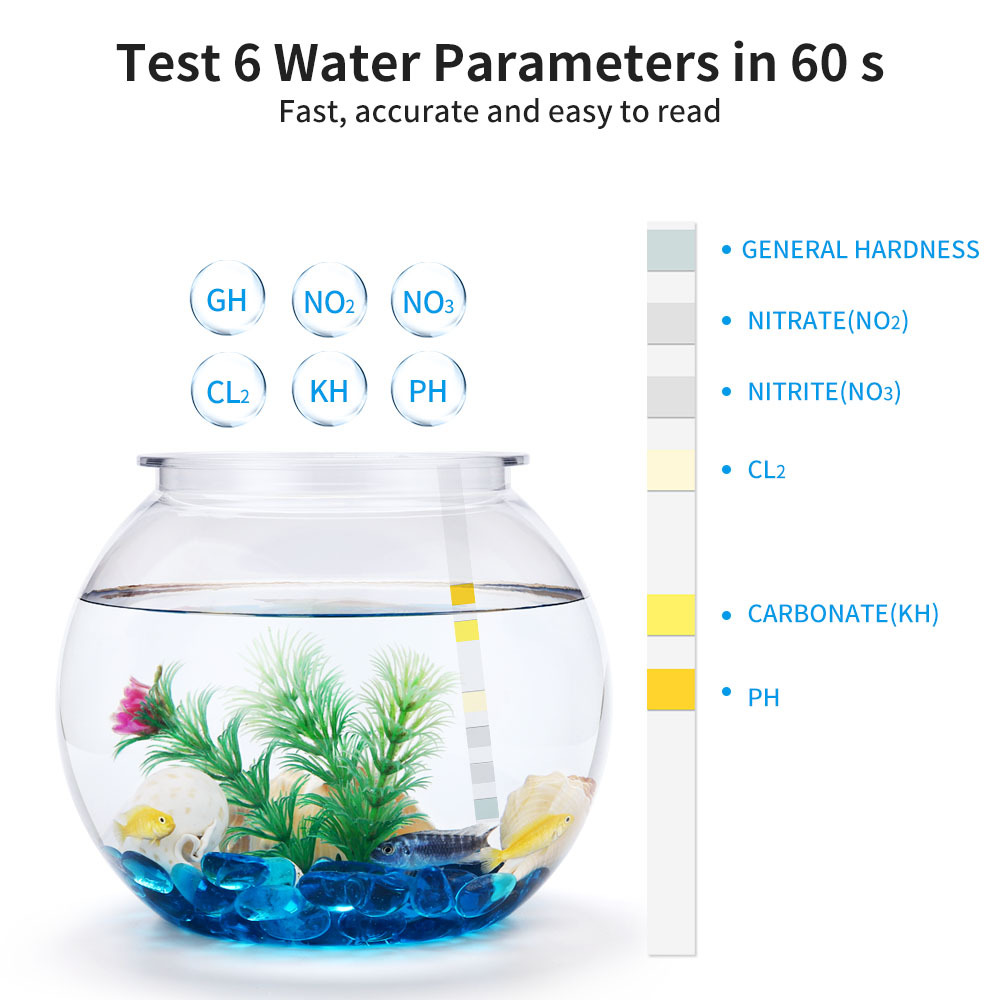 6-In-1 su kalitesi Test şeritl - Marine Aquarium Water Test Kit incelemesi ve fiyatı