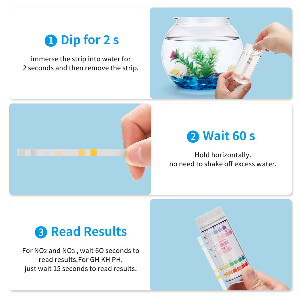 6-In-1 su kalitesi Test şeritl - Marine Aquarium Water Test Kit incelemesi ve fiyatı