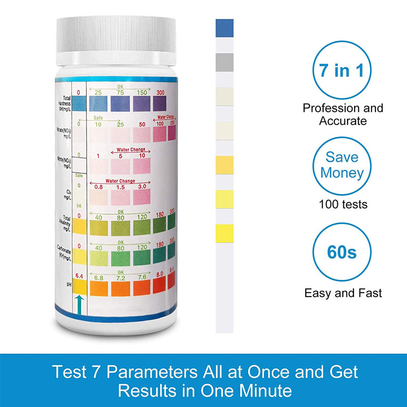 7-IN-1 Akvaryum Test Şeritleri - Marine Aquarium Water Test Kit incelemesi ve fiyatı
