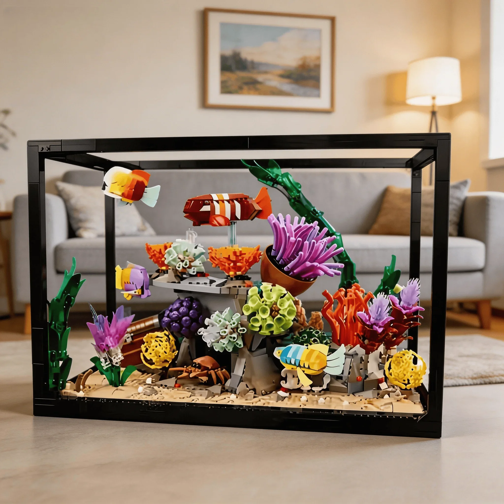 Yeni 2026 Tropikal Akvaryum Ba - Marine Aquarium Cube incelemesi ve fiyatı