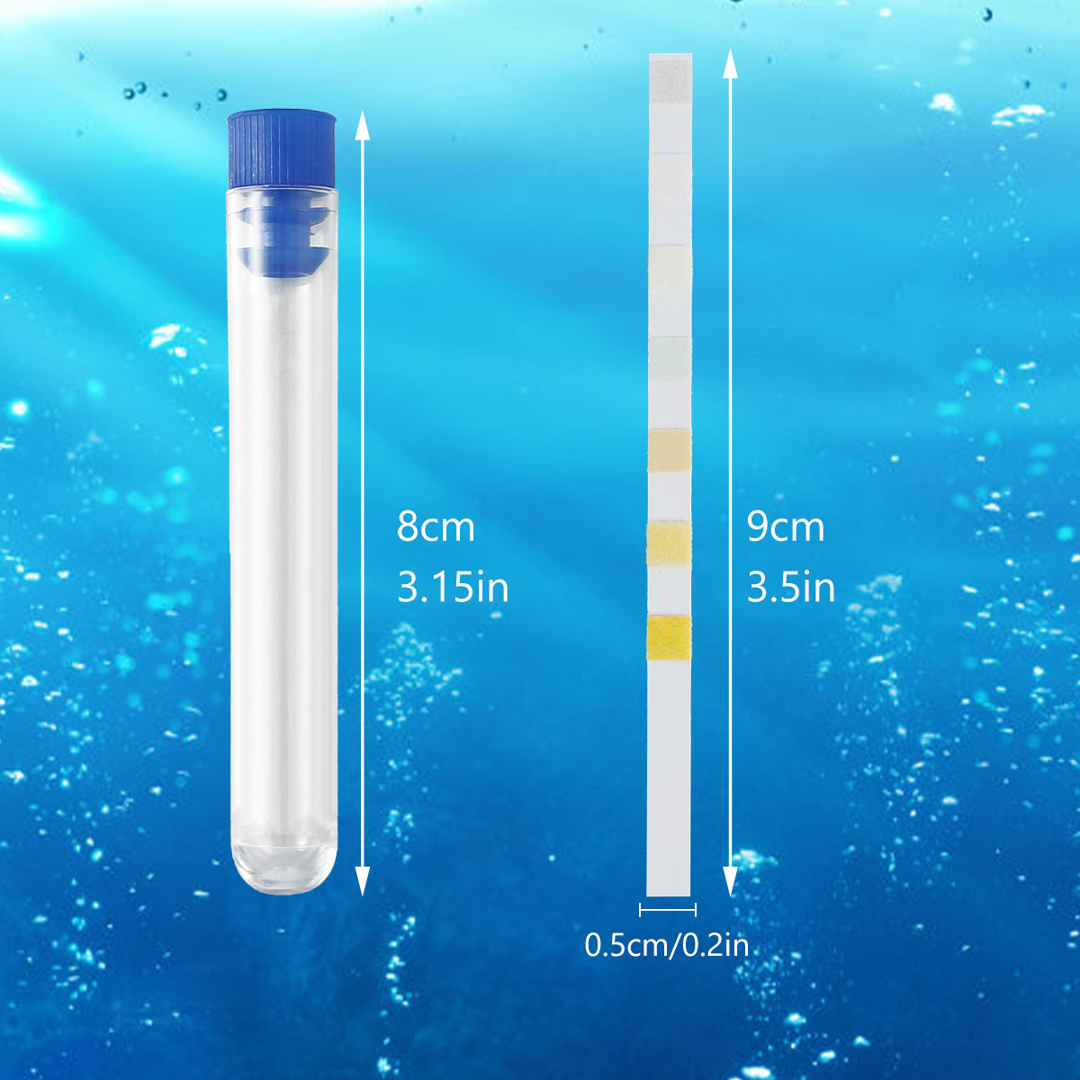 100/200 Adet Akvaryum Test Şer - Marine Aquarium Water Test Kit incelemesi ve fiyatı